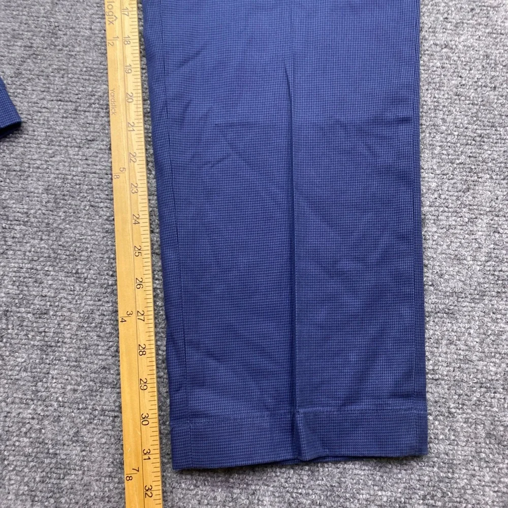 Brooks Brothers Clark Lightweight Advantage Chino Blue Textured Mens Pants Sz 34